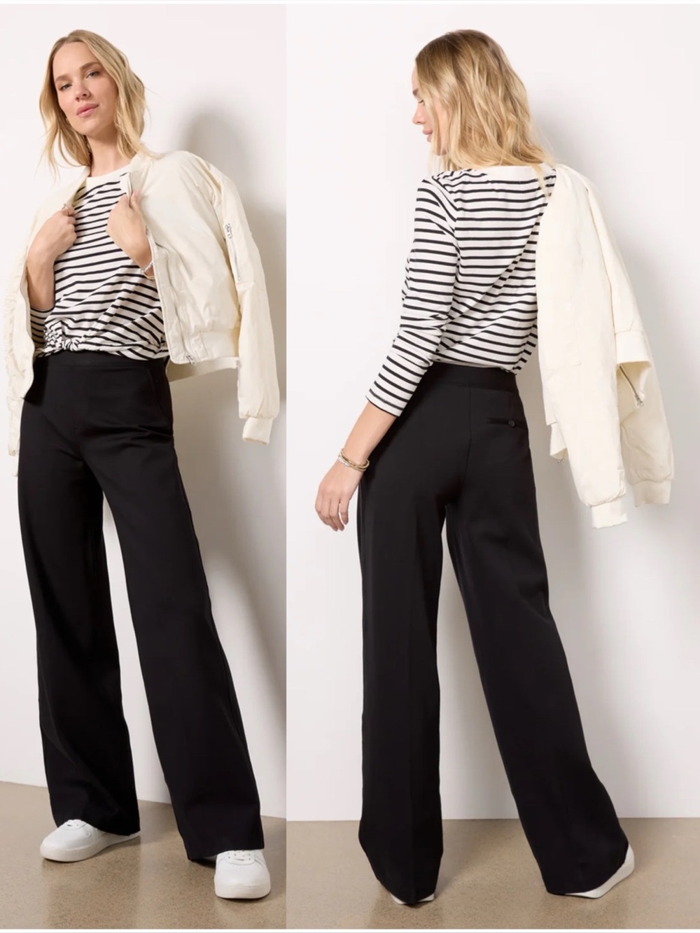 SPANX The Perfect Pant Wide Leg Classic Black